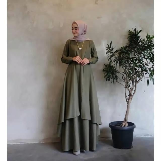 Gamis M L Xl Alana Maxi Dress | Gamis Syar'I L Fashion Muslim Terbaru