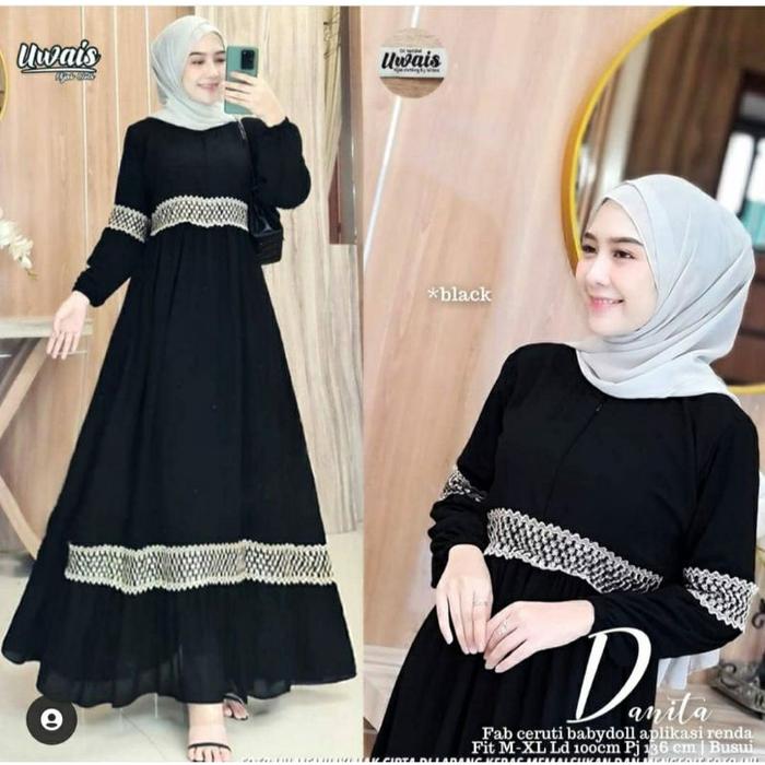 Gamis Ceruty Adelle Maxy#Danita Maxi#Dania Dress