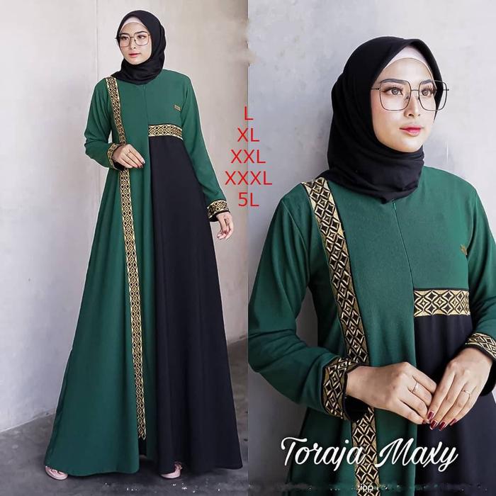 Gamis Jumbo Denora L Xl Xxl Xxxl 5L