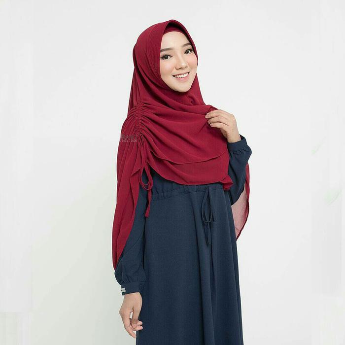 Saila Serut Instan / Vanilla Hijab / Bergo Instan / Hijab Syari /