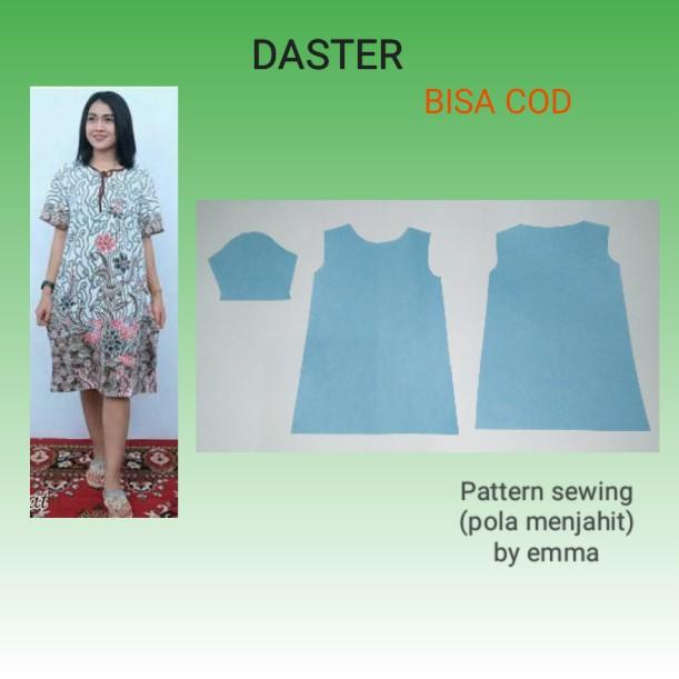 Pola Instan Daster Lengan Pendek