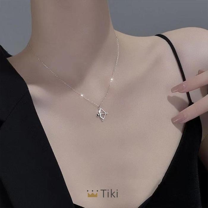 Kalung Rantai Hias Pah Cupid Aksen Berlian | Tiki2
