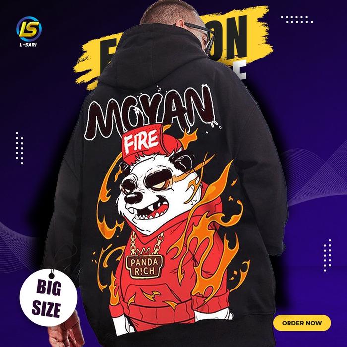 JAKET HOODIE JUMBO PRIA HODIE BIG SIZE HODI OVERSIZE MOYAN SUNMORI