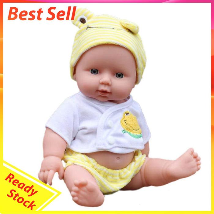 Silikon [Warna Random]Vinyl Boneka 30cm Reborn Bayi Perempuan Handmade