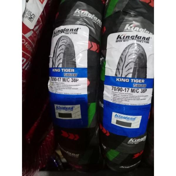 ban tubeless depan kingland 70/90-17 for jupiter z/mx/jupiter z1/vega
