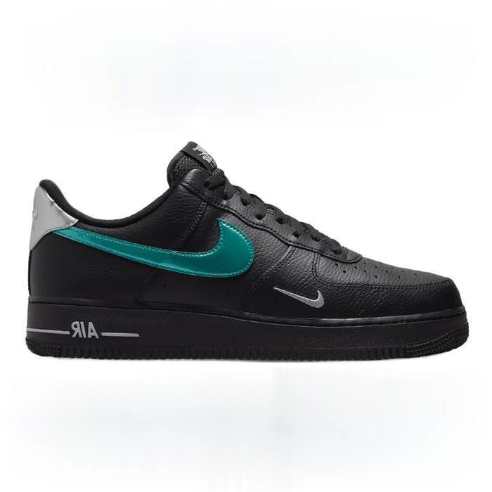 Nike Air Force 1 '07 Black Blue Lightning Wolf Grey - 40