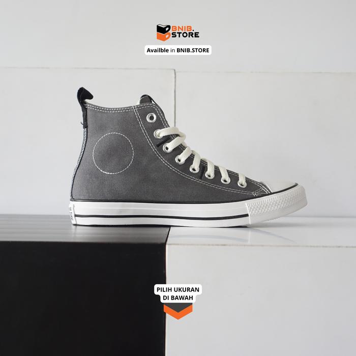Sepatu Converses CT AS Hi Canvas Grey Black White [A00774C] Original