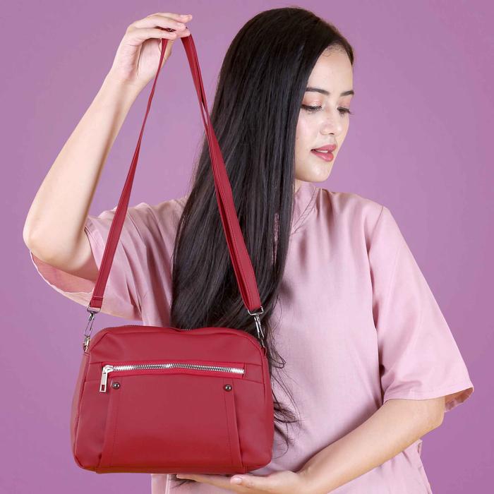 Tas Selempang Wanita Sling Bag Slempang Slingbag Merah CK 394