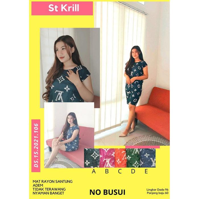 Cuci Gudang Piyama Rayon ST Krill