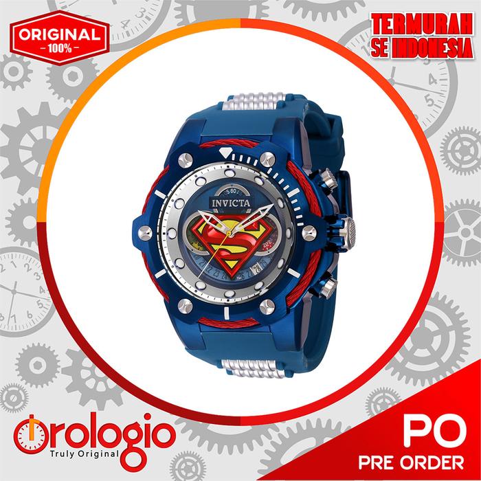 Invicta DC Comics Superman Men's Watch - 53mm, Blue, Steel (41179)