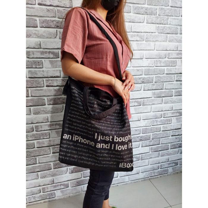 Shopping Bag Tas Belanja Tote Bag Goodie Bag Ibox Iphone [Termurah]