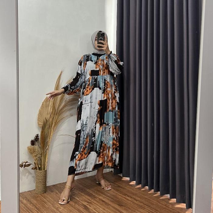 MIDI DRESS MITA MOTIF