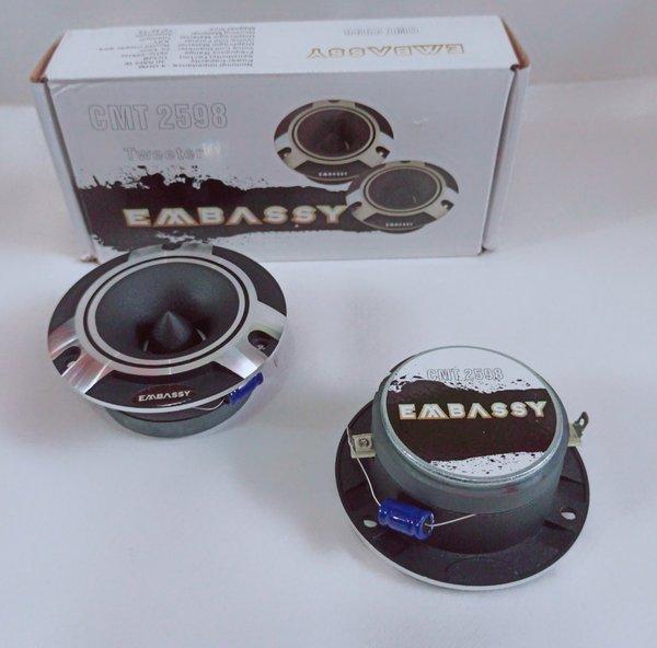 Dijual Tweeter Dom Embassy CMT 2598 New - Car Dom Tweeter Berkualitas