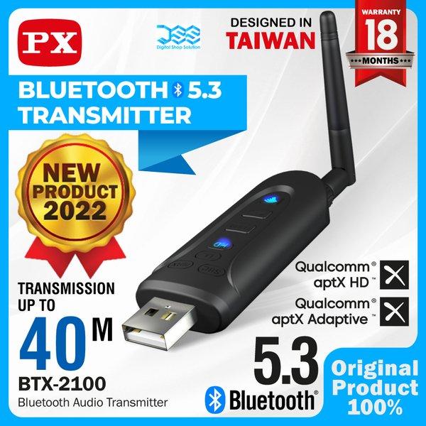 Bluetooth USB Audio Transmitter 5.3 aptX Adaptive HD AUX PX BTX-2100