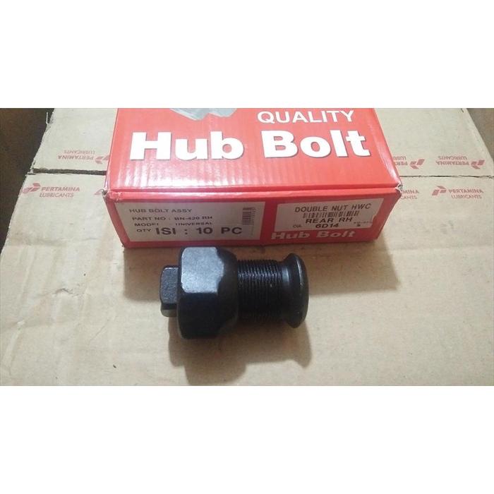 murah Double Nut Mur Baut Roda Truk K.41 Canter Ps125 Fuso Ganjo Kanan