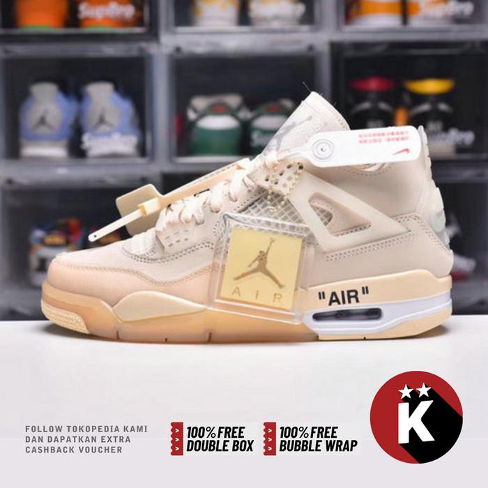 Jordan 4 Retro x Off-White Sail CV9388-100 (Size 40-47.5)