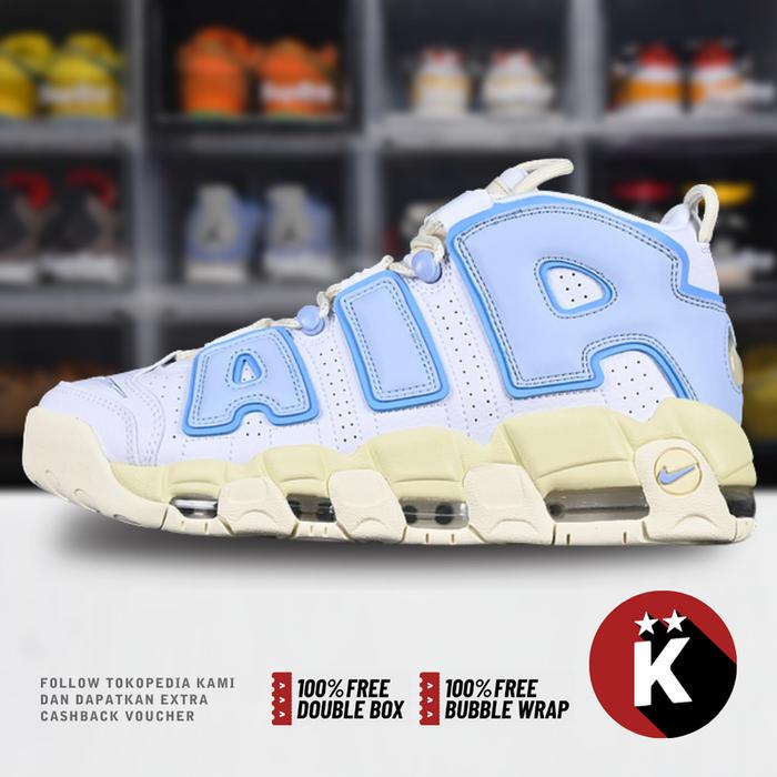 Air More Uptempo White Blue FD9869-100 (Size 36-46)
