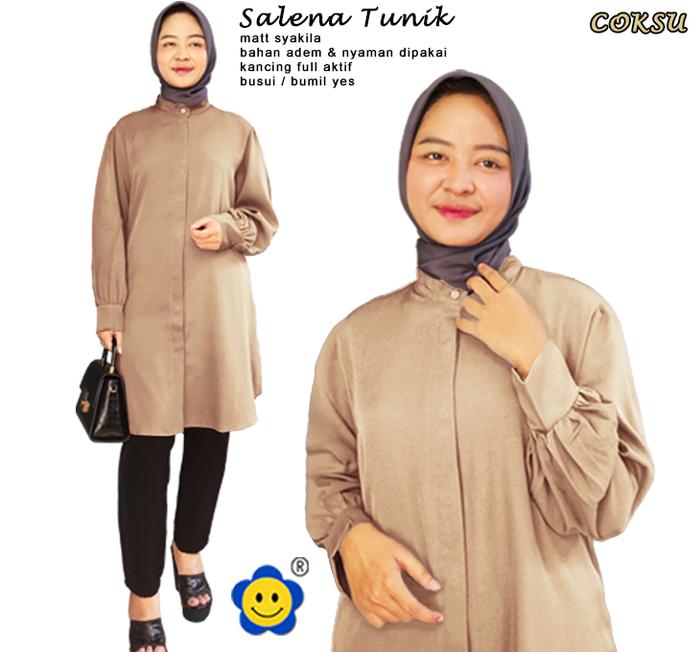 Salena Tunik - Logo Smile (LS) - Ukuran M-XL - Matt Syaila