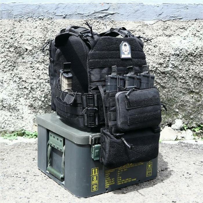 BODY VEST ANTI PELURU BLACK VIPER KANGGURU ORIGINAL DURHAIM LENGKAP