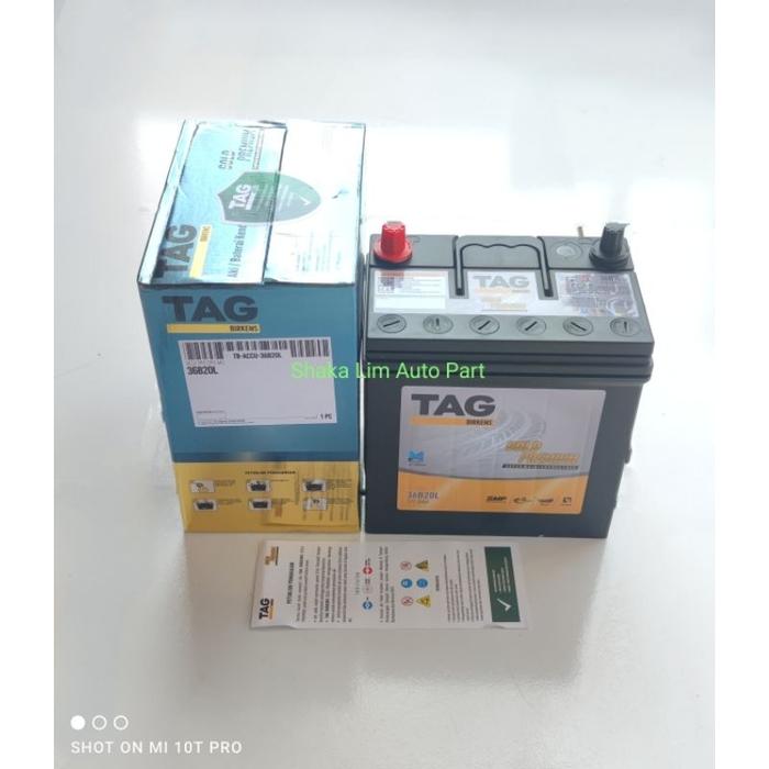 ready TAG BIRKENS GOLD PREMIUM 36B20L NS40ZL 12V 35A Aki Kering Accu