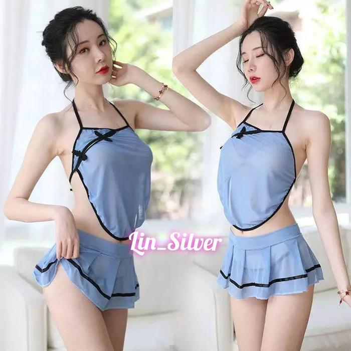 Lingerie Seksi Sexy Kostum Cosplay CheongSam Shanghai China Rok