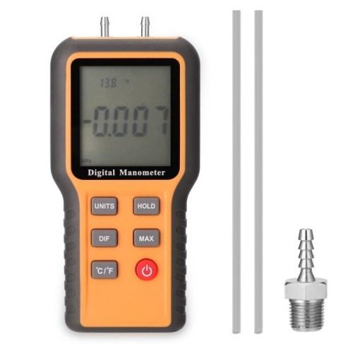 Ready DIGITAL MANOMETER DIFFERENTIAL AIR PRESSURE GAUGES TESTER PIPES