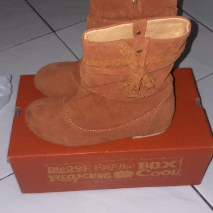 Promo Sepatu Boots anak perempuan Style cowboy Sepatu boots winter