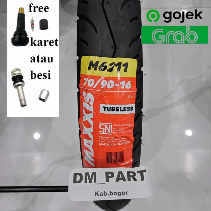 Ban Maxxis 16 70 90 Tubeless Ban Luar Depan Nouvo Skydrive Skywave
