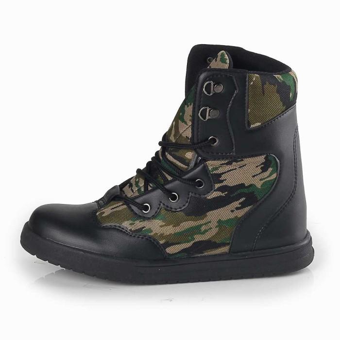 Promo Sepatu Boots Tactical Loreng Tentara PDL Anak Laki Army TNI
