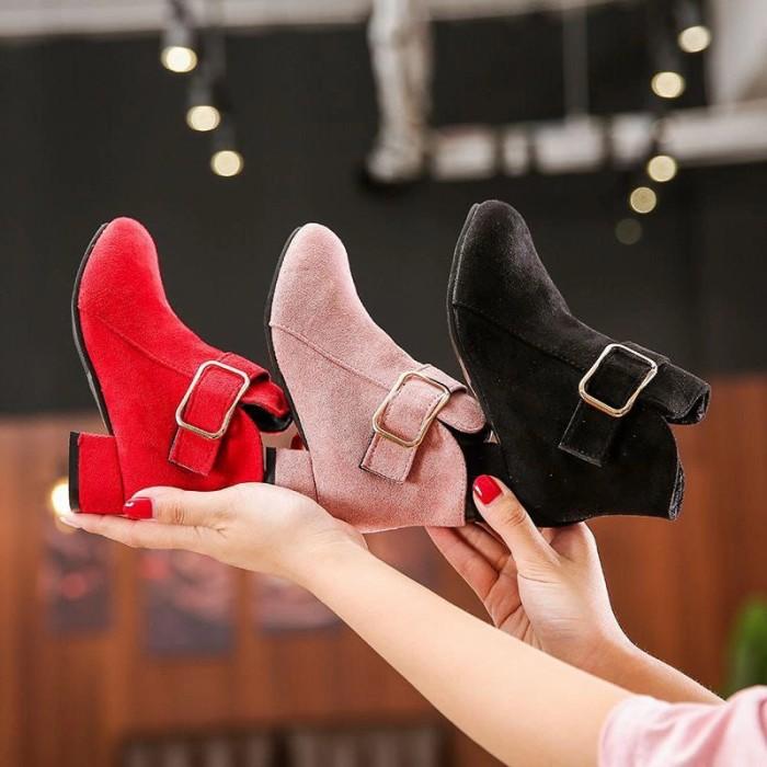 Promo Sepatu Heels Anak Cewek Little Boots Import terlaris