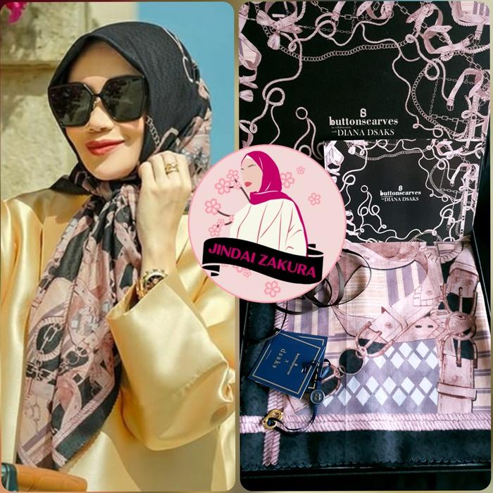 HG195 [READY ] CHAIN 2 BUTTONSCARVES SERIES NERA REGULER NERA XL