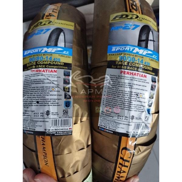 new BAN LUAR FDR TUBELESS MP27 MP76 90/80-14 SPORT MP 27 MP 76