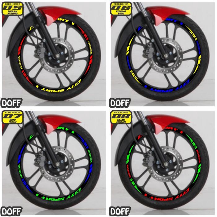Sticker Cutting Lis Velg Honda Cs1 One Variasi Doff Semua Ready Bisa