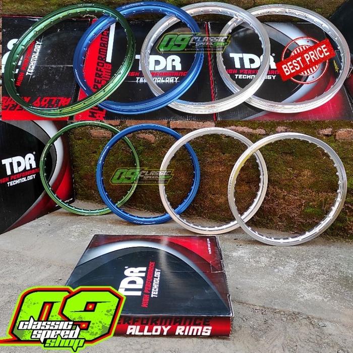 new Velg TDR W ER Shape uk 140 hijau . 160 biru . Silver 140 160 Ring