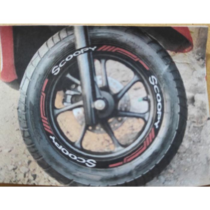 Sticker Cutting Velg Motor Scoopy Full Satu Motor Murah Berkualitas