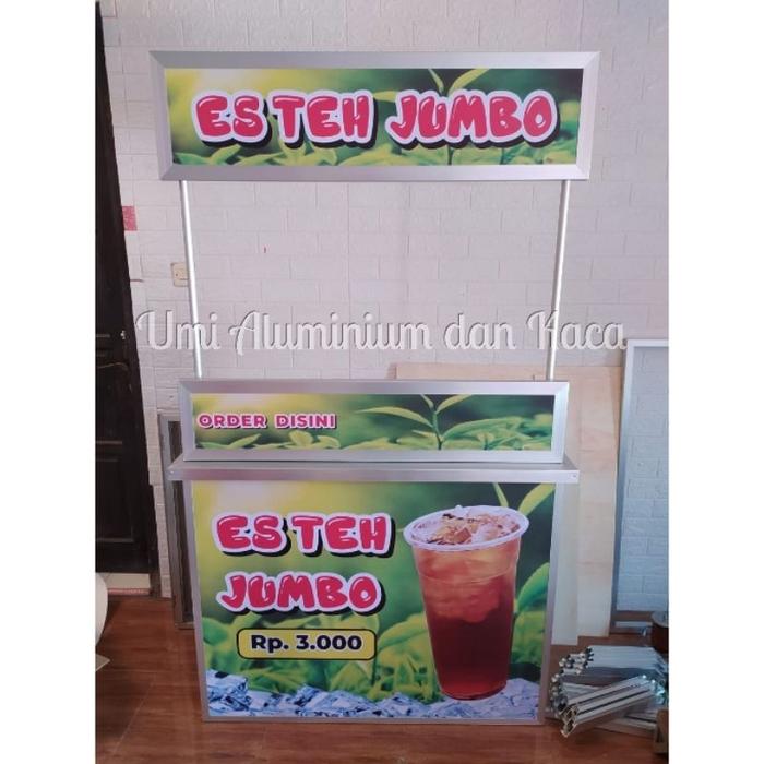 Premium !! Booth portable es teh jumbo
