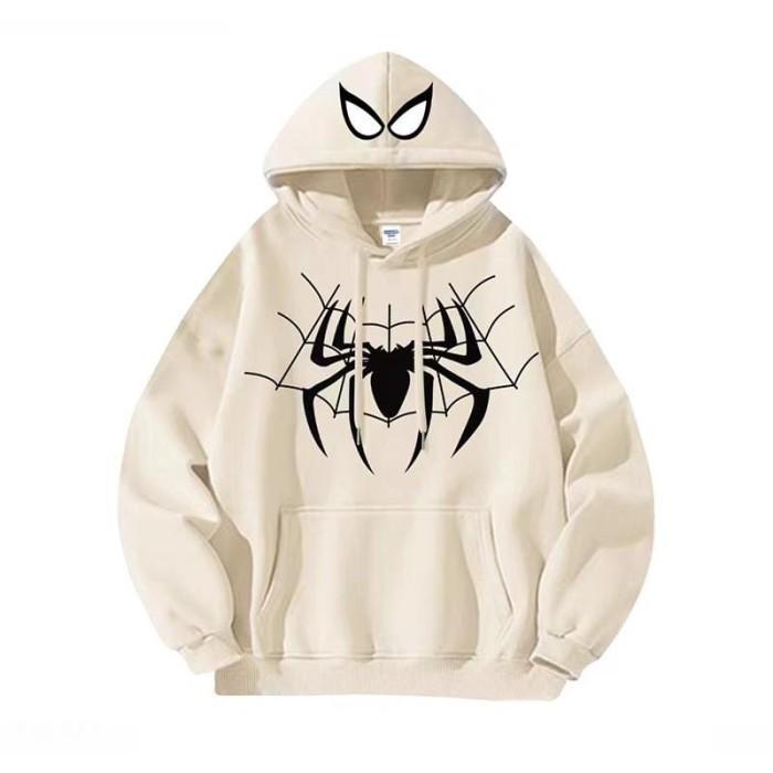 Hoodie Spider Sweater Basic Unisex V1 - Cream