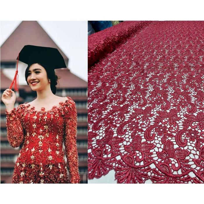 EJ376 bahan kain oki prada premium/ brokat oki/prada oky kebaya NEW