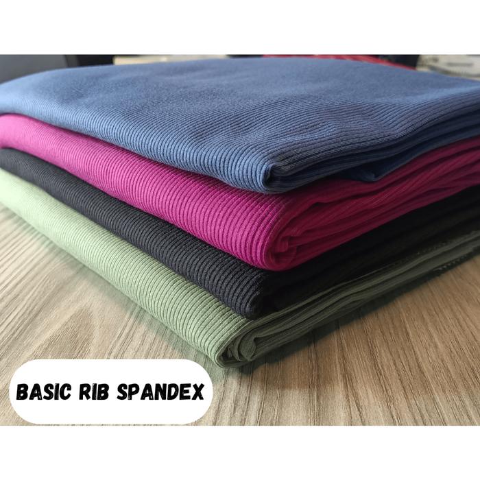 LE364 Bahan kain rib cabut jarum kain motif kain corak kain basic rib