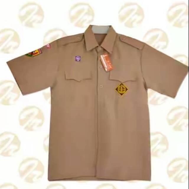 GN634 Seragam pramuka bahan kain larici OBRAL