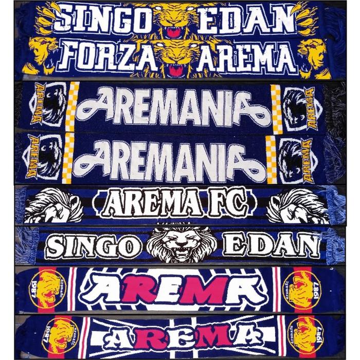 RT604 Syal scarf Arema fc suporter aremania 14 get lokal bahan tebal