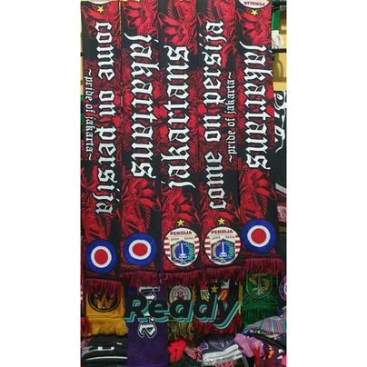 FX820 SYAL SCRAF RAJUT BOLAK BALIK GRADE ORI PERSIJA JAKMANIA JAKARTA
