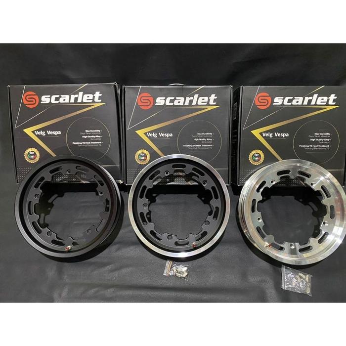 Velg velk tubles vespa ring 12 Scarlet racing pnp tromol ring 10 px