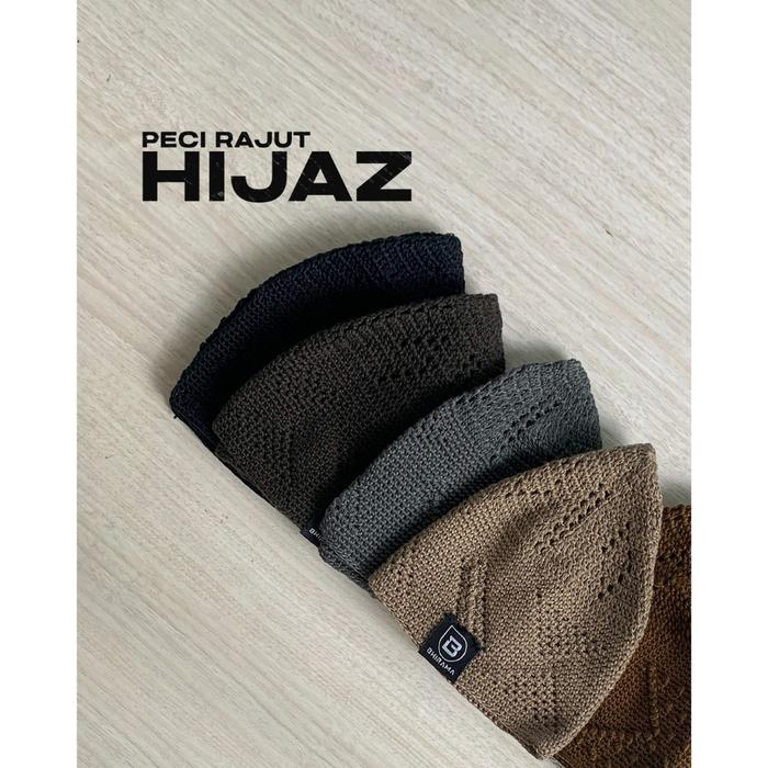 BHIRAMA Peci Rajut Hijaz Handmade All Size Dewasa
