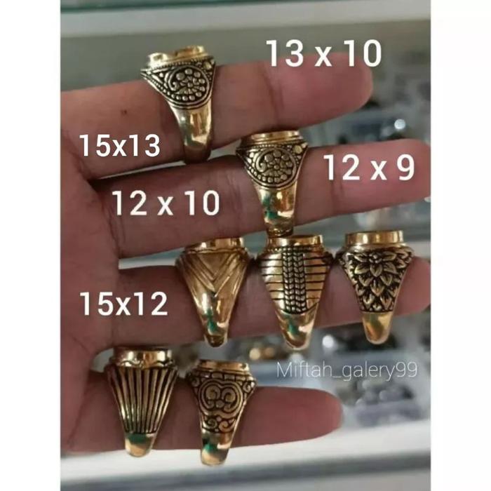 Emban cincin kuningan sari 12x10 13x10 12x9 15x12 15x13 11x10