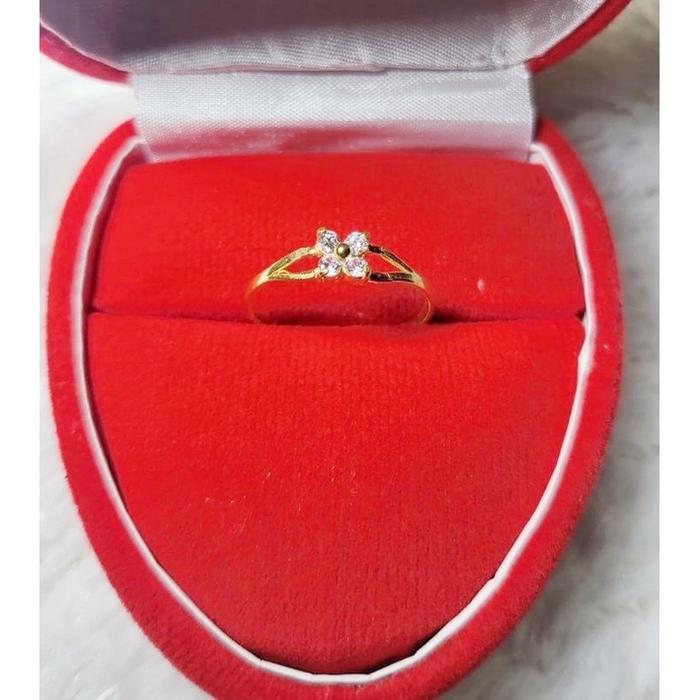 cincin dewasa emas muda - cincin setengah gram - cincin emas asli -