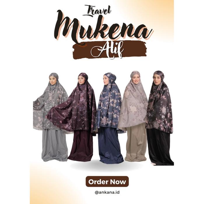 [FREE TASBIH] Alif Modern Wear - Mukena Motif by Alif ALF mukena