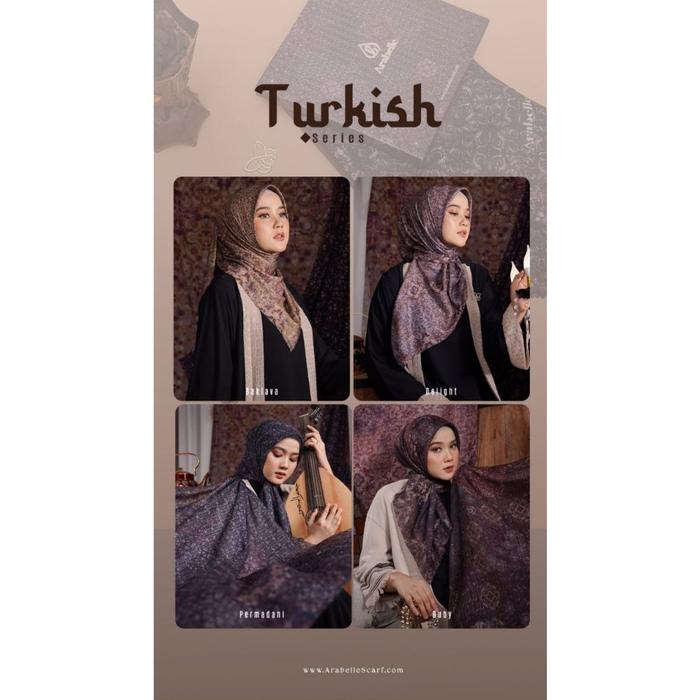 Arabelle-Turkish Series Ruby-Delight-Baklava-Permadani Scarf Voal
