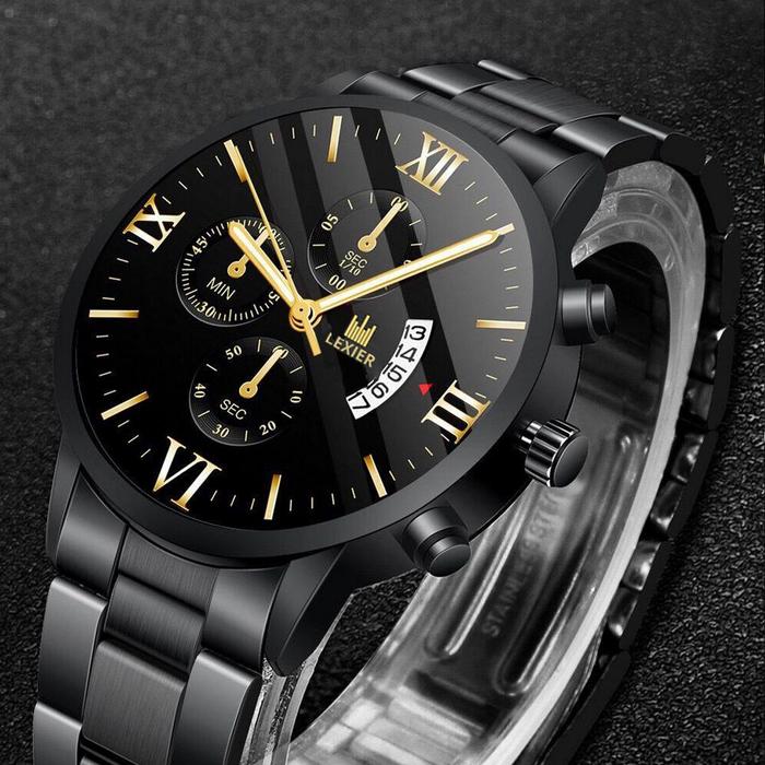 Jam Tangan Pria LEXIER Model Terbaru 2023 Dial Tipis Cross-Border