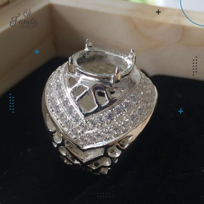 Cincin Pria Emban Perak 925 Handmade